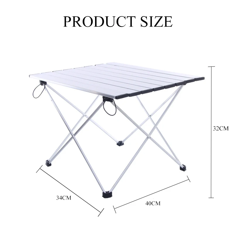 Outdoor Aluminum Folding Table Camping Portable Barbecue Table Portable Multi-function Ultra Light Mini Picnic