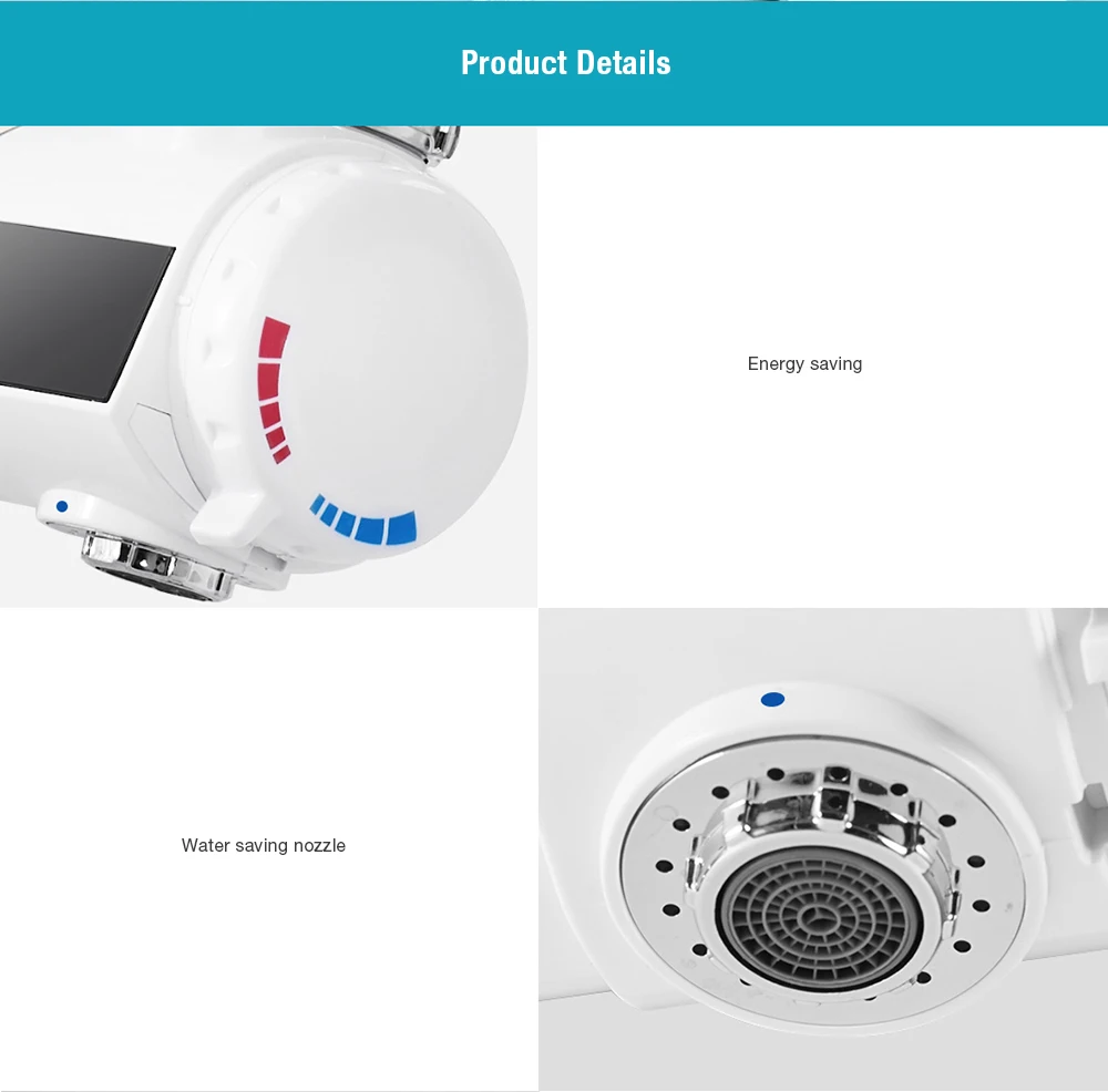 xiaoda 220V 3000W Electric Faucet 3s Fast Instant Heating LED Display IPX4 Waterproof from Xiaomi youpin