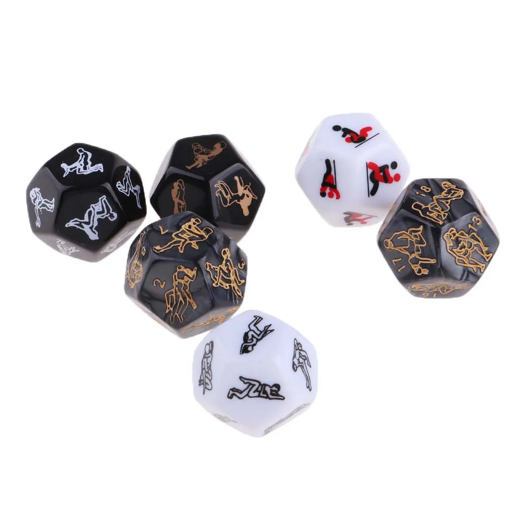 6 Pcs Love Says Love Dice For Lover Couple Loves 1.2cm Plastic
