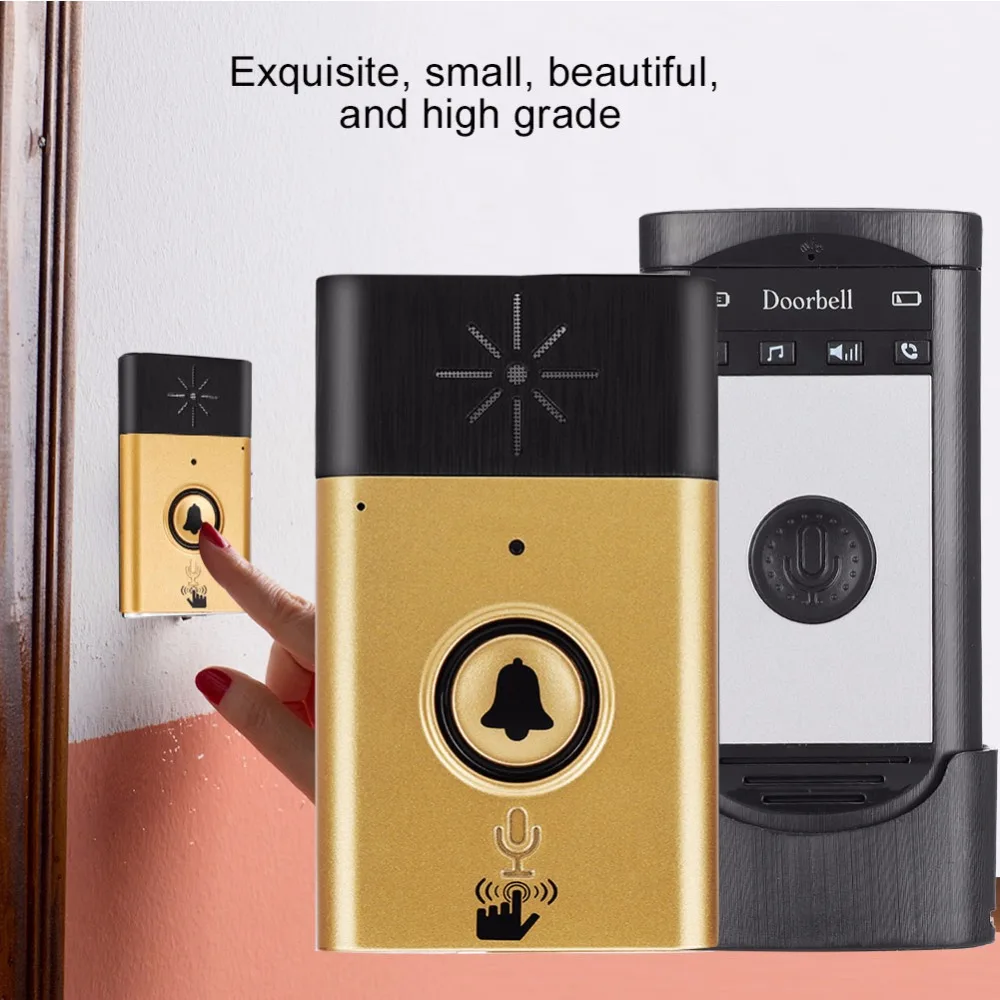 US Plug MINI Walkie Talkie Wireless Intercom Outdoor Indoor Walkie-Talkie Doorbell Rechargeable Wireless Intercom System Security Intercom System for Home or Office