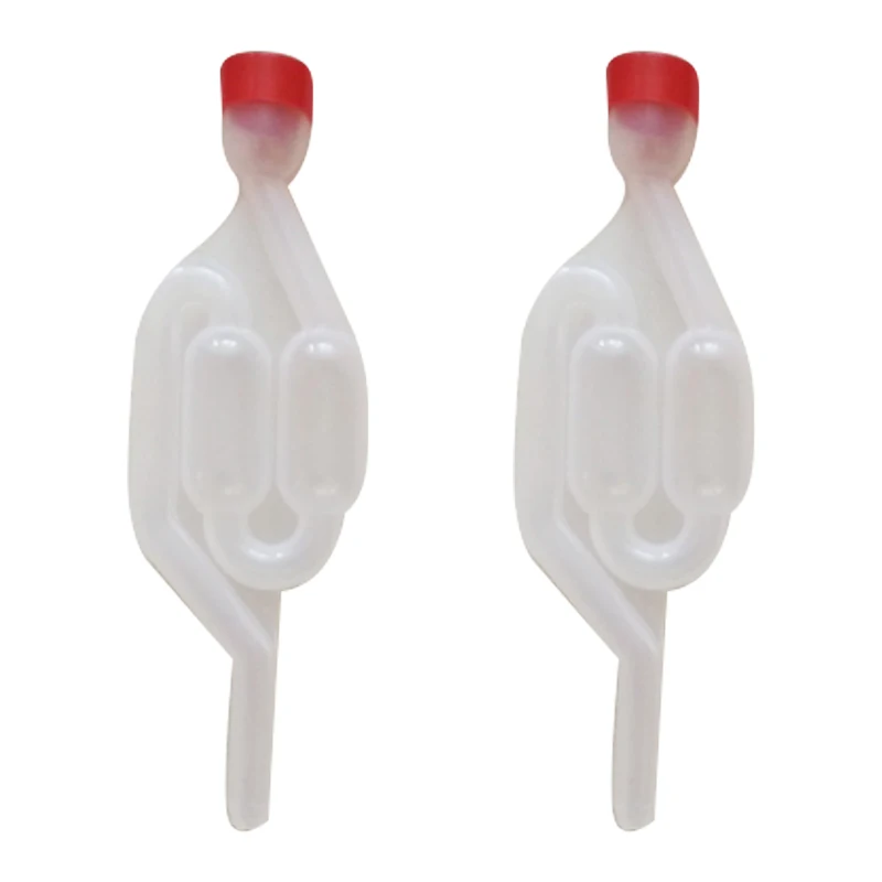 

20PCS Water Seal Exhaust One Way Home Brew Wine Fermentation Airlock Sealed Plastic Air Lock Check Valve Water Sealed Valves