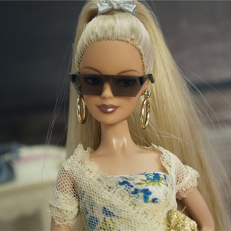 Sunglasses 1/6 bjd Doll Accessories belt necklace Princess dressing up dollhouse Gift Toys For Barbie 30 cm Fashion doll accessories doll eyewear accessories