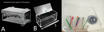 

1pcs Dental Orthodontic Acrylic Container Box Ligature Ties/Chains Holder Storage 3Types
