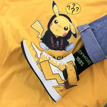 Новая зимняя обувь мужские ботинки Пикачу Покемон дизайн Ele мужские кроссовки