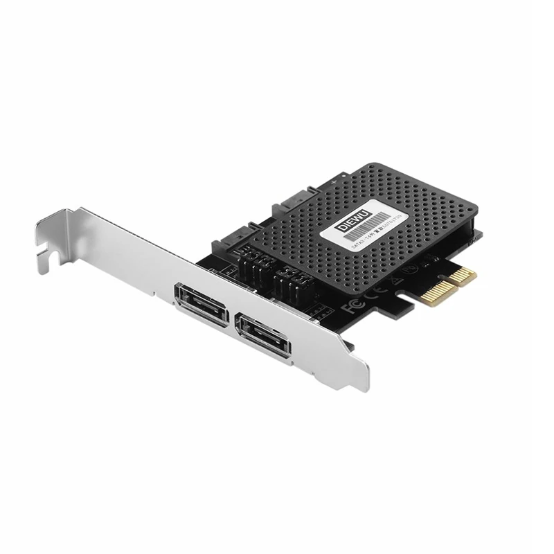 PCI Express PCI-E 1X до 2 ESATA+ 2 SATA3 Плата расширения для ASMedia поддержка горячей замены TXB057