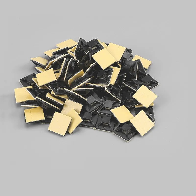 Description Picture 5 of itemCable Tie 250/500/1000Pcs Cable Base Black And White Automotive Cable Self-Adhesive Mount Cable Tie Holder Base