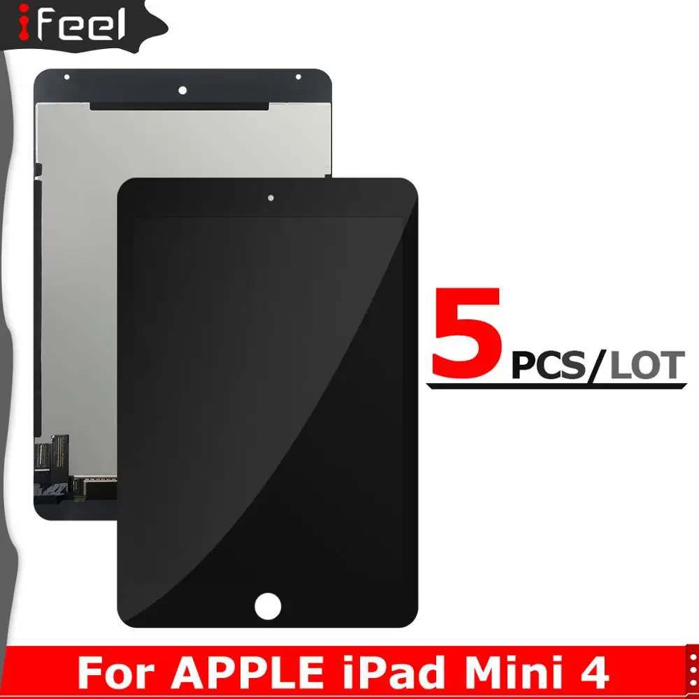 ЖК-дисплей 5 шт./лот AAA +++ для iPad Mini 4 A1538 A1550 сенсорная панель в сборе сменная деталь |