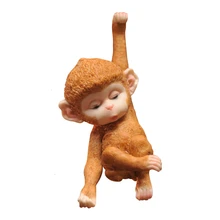 Small Monkey On The Tree Decorate Pendant Gardening Scenery Hanging Ornaments Originality Lovely A Living Room Home Furnishing