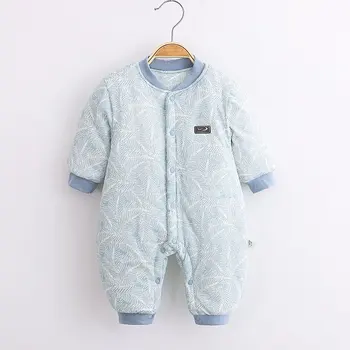 

Baby One-Piece Suit Spring and Autumn Newborn Clothes Newborn Baby Cotton Autumn and Winter Warm Quilted Suit Baby Clothes