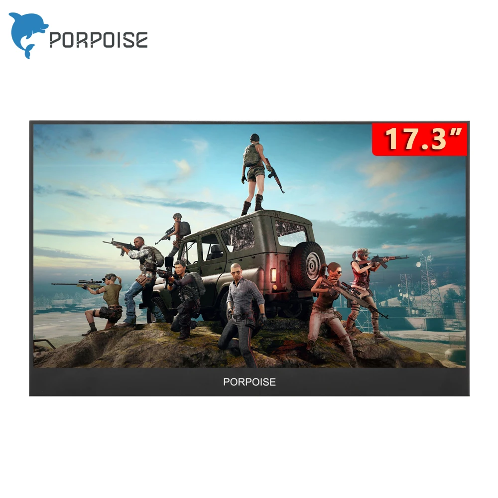 Портативный монитор PORPOISE 17 3 дюйма узкая сторона компьютерный удлинитель 1080