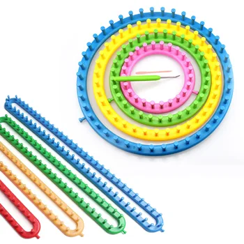 

4 Size Long Knitting Knitter Looms Set Hand Knitting Knit Loom DIY Scarf Shawl Blanket 1 Set Hat Socks Maker Sewing Tools