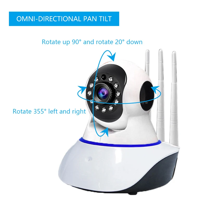 HD night vision wireless home security smart camera1080P IP camera wifi camera