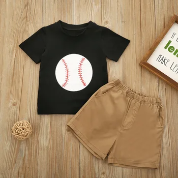 

Boys' Sets Fashion Casual Printed TShirt and Shorts Summer 2020
