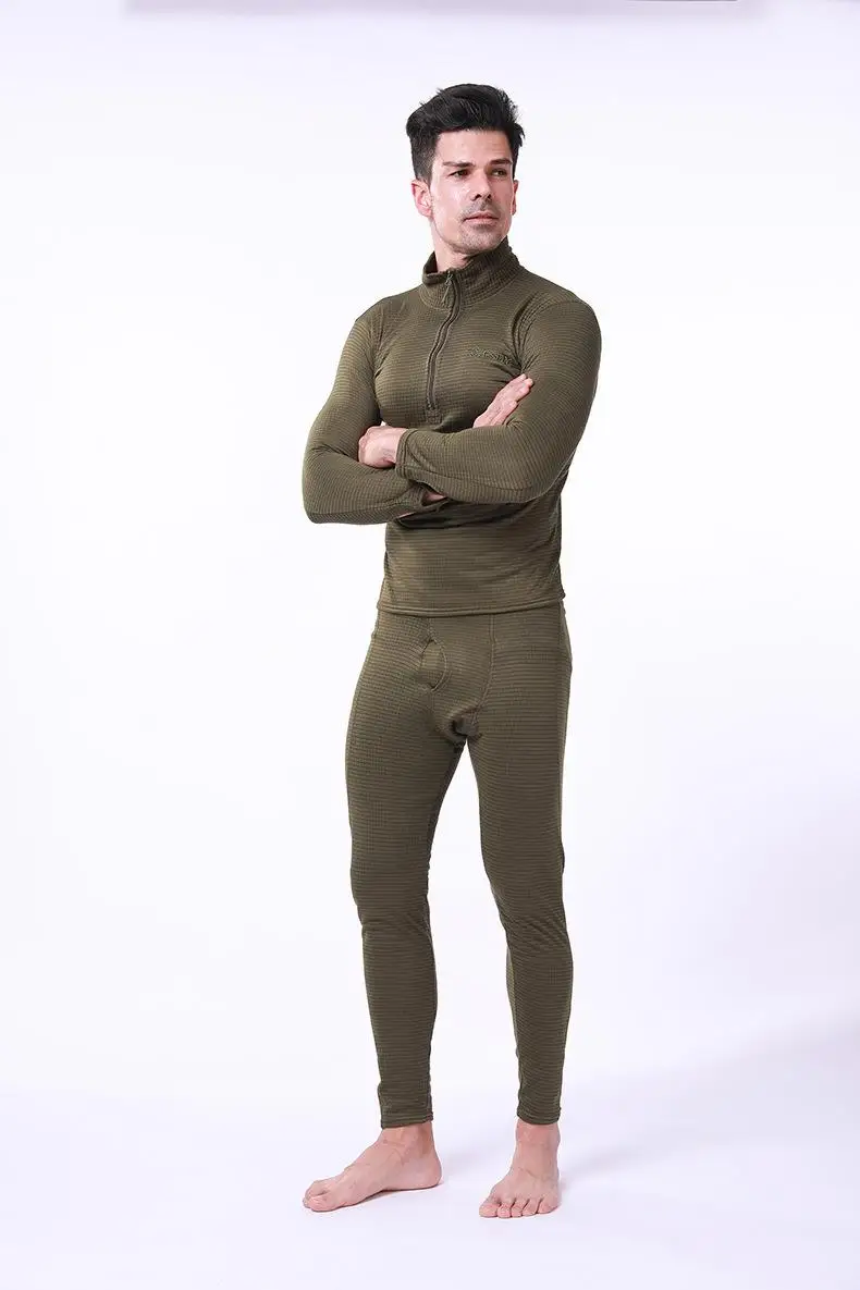 best long johns for men Men New 2021 Thermal Underwear Sets Compression Fleece Sweat Quick Drying Thermo Underwear Male Clothing Winter Top Quality long johns