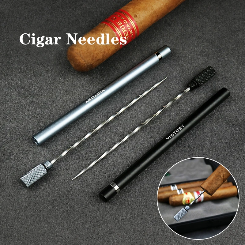 Stainless Steel Cigar Punch Needles, Portable Cigar Puncher, Needle Drill, Loose Cigar Accessories, Tools for Outdoor Travel,1Pc