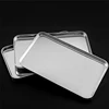 Rectangle Stainless Steel Tray Buffet Presentation Tray Metal Food Serving Plate Rice Noodle Pan Home Dishes Storage Organizer 3