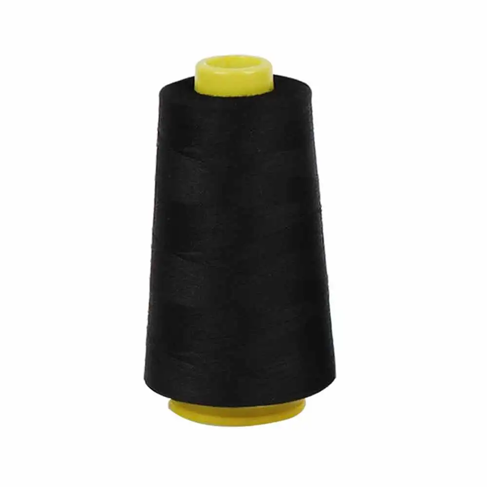 Black 2500 Ярдов швейные нитки 40/2 полиэстер нитки катушки для швейной машины квилтинг оверлок ручная вышивка нить швейный инструмент - Цвет: Black