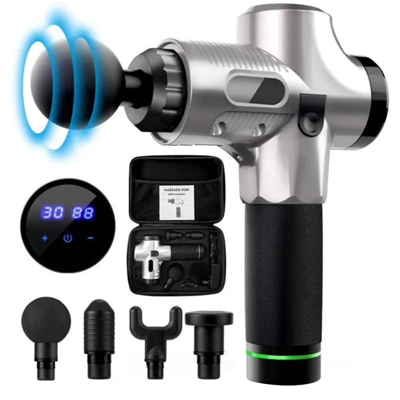 

Electric Muscle Massage Gun Deep Tissue Massager Therapy Gun Exercising Muscle Pain Relief Body Shaping #