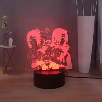 

Lamp Lamp Naruto Team LED Table Lamp Kakashi Sasuke LED Children's Night Lamp Desk Lamp Best Friends Birthday Christmas Lamp