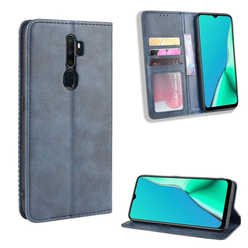 

Leather Flip Cover For OPPO A5 2020 Case 6.5 Inch Wallet Card Stand Magnetic Book Cover For OPPO A 5 2020 Phone Cases