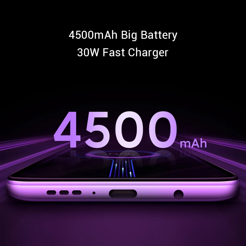 Xiaomi Redmi K30 5G 8GB 128GB Смартфон Snapdragon 76 Octa Core 30 Вт устройство для быстрой зарядки 4500 мА/ч
