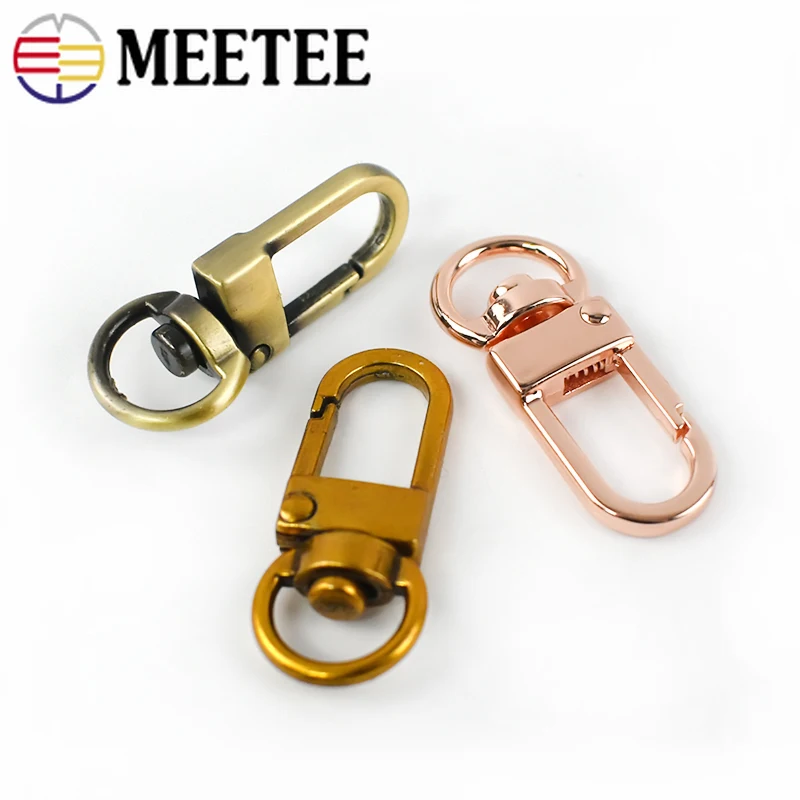 10/30pcs Metal Bag Buckle Dog Collar Buckles Handbag Strap Chain Clasps Lobster Swivel Snap Hook Buckle Hardware Leather Carfts