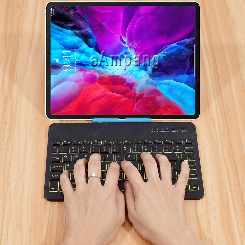 For Ipad Pro 12.9 Keyboard 7 Colors Backlit Keyboard For Apple Pro 12.9