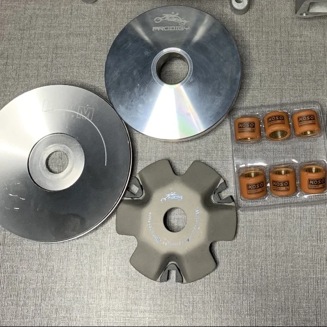 Variator kit Комплект с большим отверстием Gy6 50 Kymco Sym комплект цилиндров 110cc Размер поршня 52 мм головка с большими клапанами муфта вариатора гоночные части для тюнинга - Цвет: Variator kit