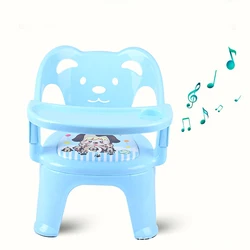 Chaise de salle à manger amovible pour bébé, siège rembourré pour enfant, avec assiette 
