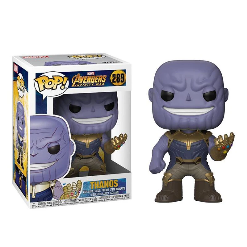 FUNKO POP Marvel Мстители Endgame Бесконечная война супер герой Человек-паук Железный человек ПВХ фигурка Коллекционная модель детские игрушки - Цвет: 289