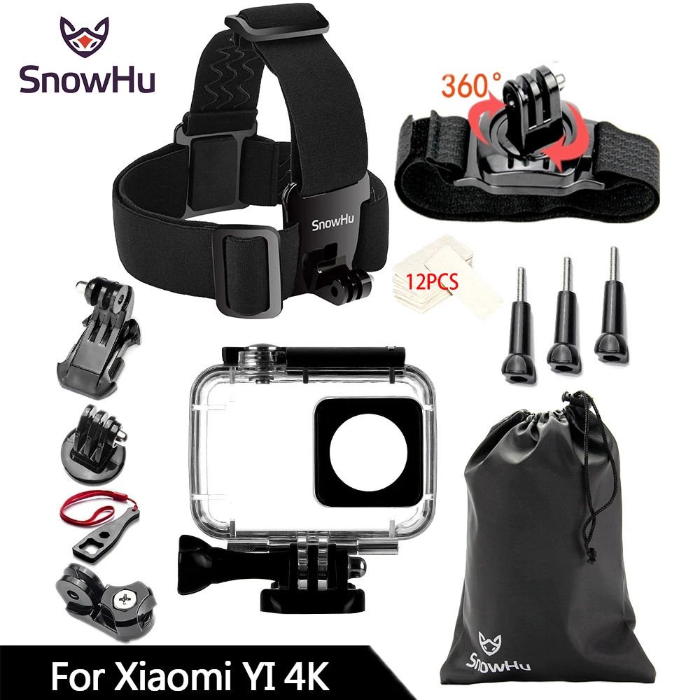 GS74A SnowHu для Xiaomi Yi 4K Аксессуары для экшн-камеры монопод палка Осьминог штатив для Xiaomi Yi 4 K/4 K+ Yi2 II Lite аксессуары GS74 - Цвет: GS74A