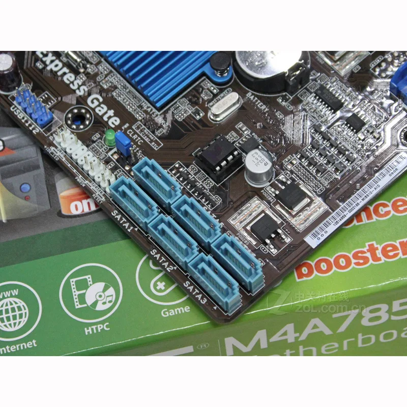 Материнская плата ASUS M4A785-M для AMD 785G Socket AM2/AM2+ DDR2 M4A785 M uATX системная плата для настольных ПК USB 2,0 SATA II используется