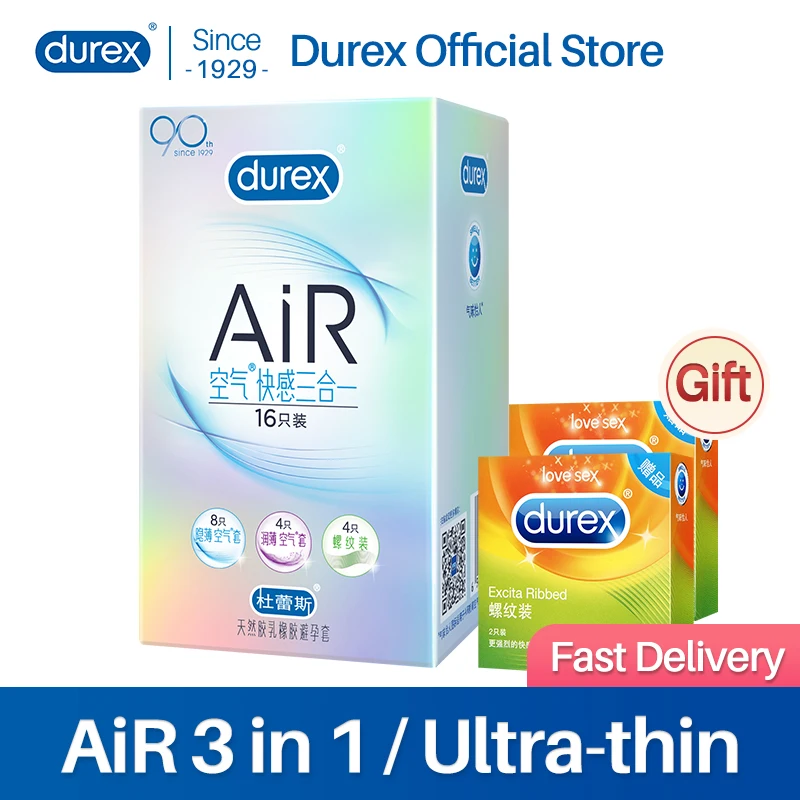 Ультратонкие плотные Презервативы Durex AiR невидимые презервативы из натурального