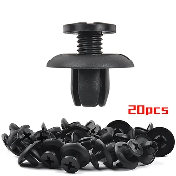 

OGE 20PCS Fender Splash Shield 8mm Bumper Clip Compatible with Honda Accord/Civic/CRX Replace OEM:91512-SM4-003