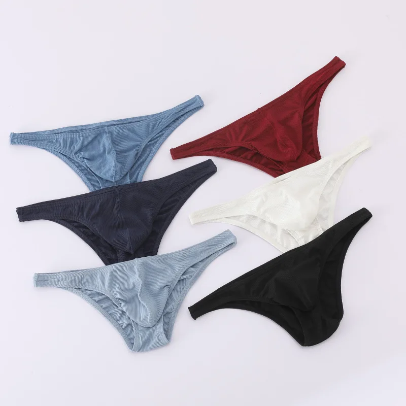 섹시한 남성 브리프, 통기성 리브 원단, 브리프 비키니, 남자 속옷, 솔리드 U 파우치, 로파 인테리어, 남성 팬티|남성 팬티 ...