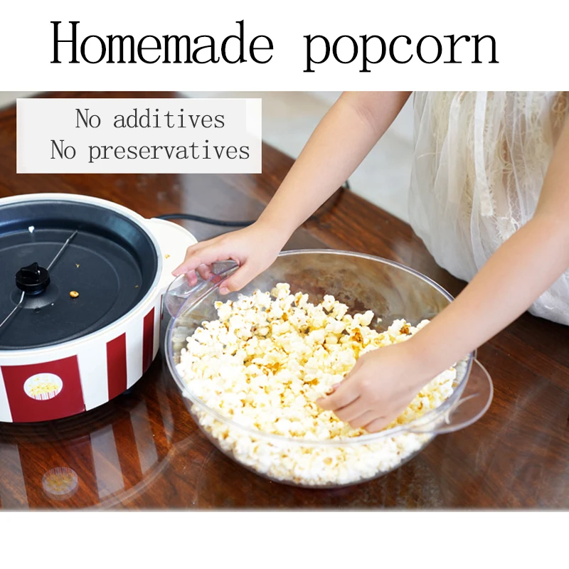 New Full-Automatic Electric Spherical Popcorn Machine Small Household Large-Capacity Homemade Popcorn Machine