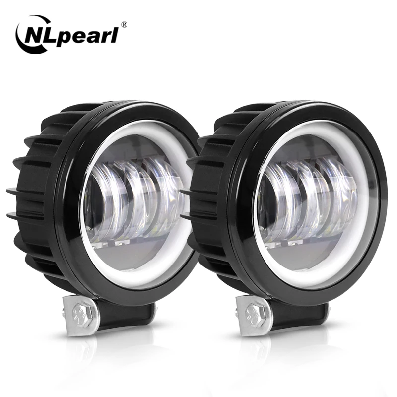 

Nlpearl Light Bar/Work Light 6D Lens Led Angel Eyes Fog Lights Led Work Light Bar For 4x4 Offroad Truck Boat ATV Led Bar 12V 24V