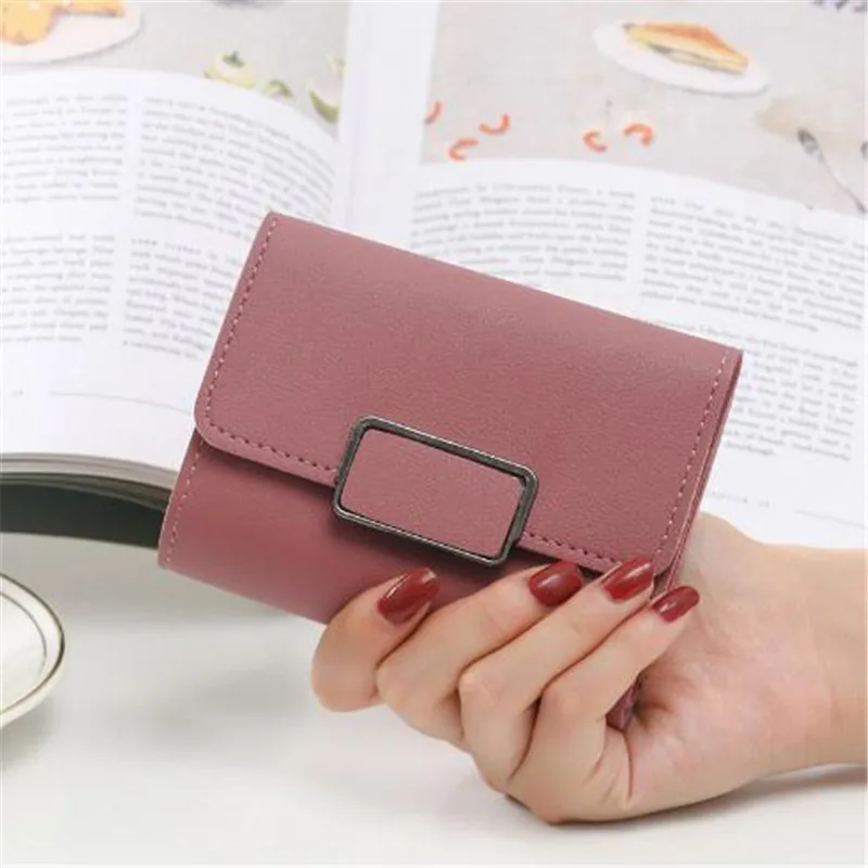 

Coin Purse Card Holder Fashion Wallets Women PU Leather Short Wallet Square Hand Money Package Pocket for Female Small Bag