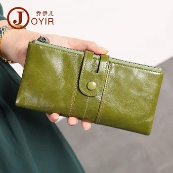

Retro Fashion Genuine Leather Women's Wallet Long Wallet Leather Phone Coin Purse Women's Bag Clutch Bag