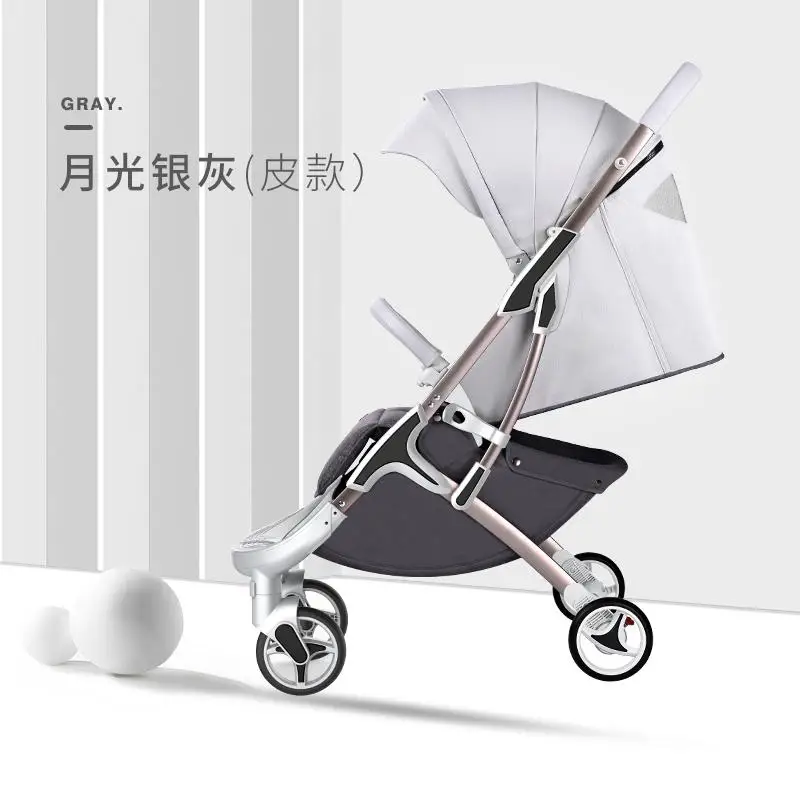 Детская коляска, детский складной Ультра-светильник, можно кататься на откидывающейся колесике, зонт, автомобиль, От 0 до 3 лет - Цвет: D
