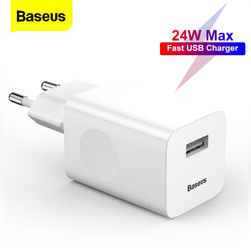 Baseus 24 Вт Быстрая зарядка 3 0 USB зарядное устройство для Samsung Xiaomi Huawei QC Мобильный