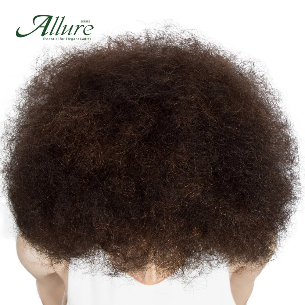 Short Afro Wig Natural Remy Brazilian Human Hair Wig For Black Women Full Machine Made Wig Free Shipping Allure (12)
