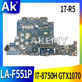 

LA-F551P Laptop motherboard For DELL Alienware 17-R5 original mainboard I7-8750H GTX1080