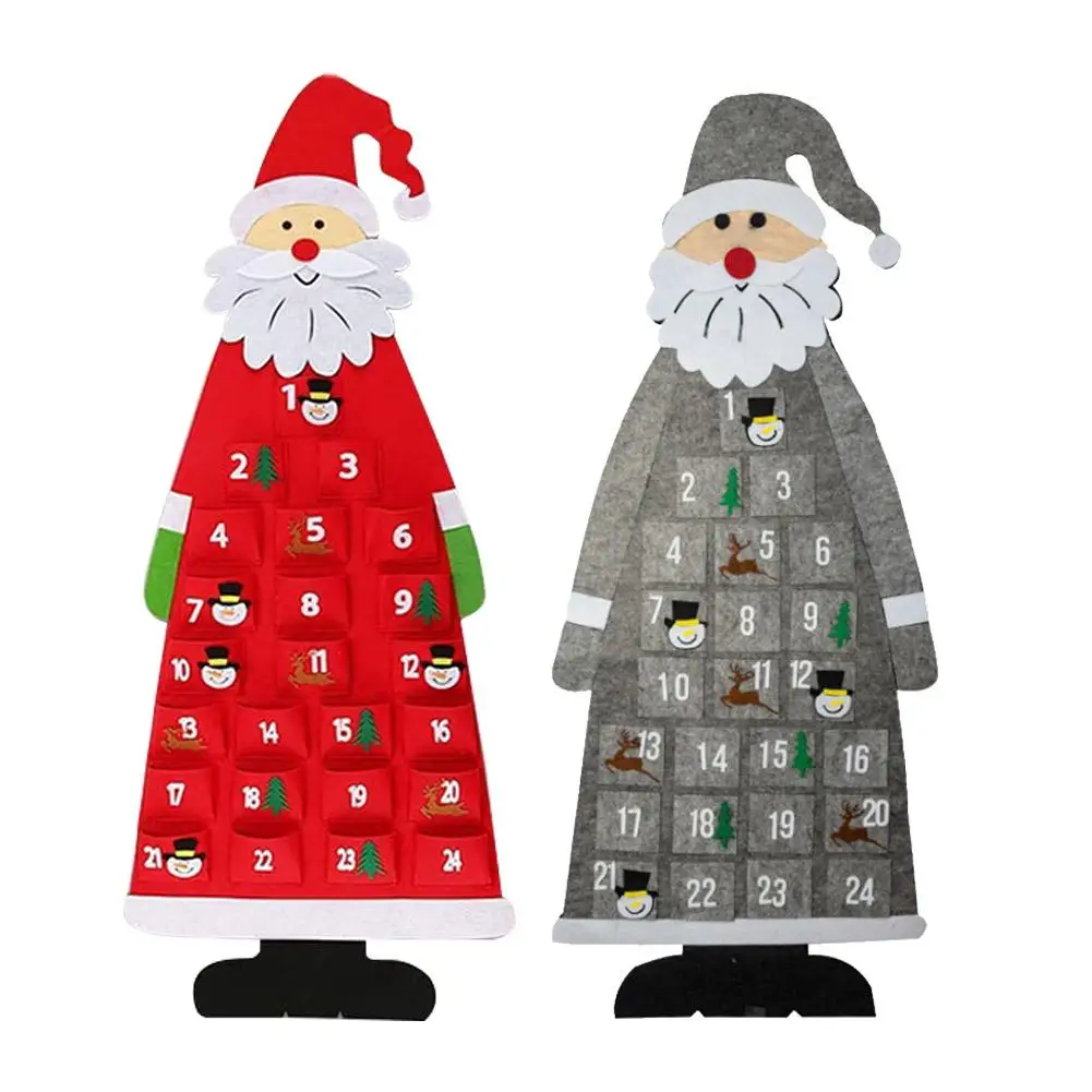 Felt Christmas Advent Calendar Wall Santa Advent Calendar24 Days Felt Christmas Advent Calendar Wall Santa Advent Calendar24 Days