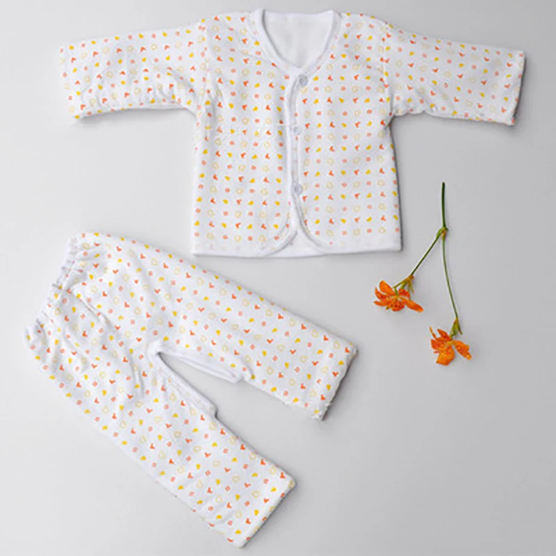 2pcs Infant Underwear Set Thermal Underwear Cotton Baby Autumn Winter Toddler Boys Girls 0-24M Newborn Clothing Suit
