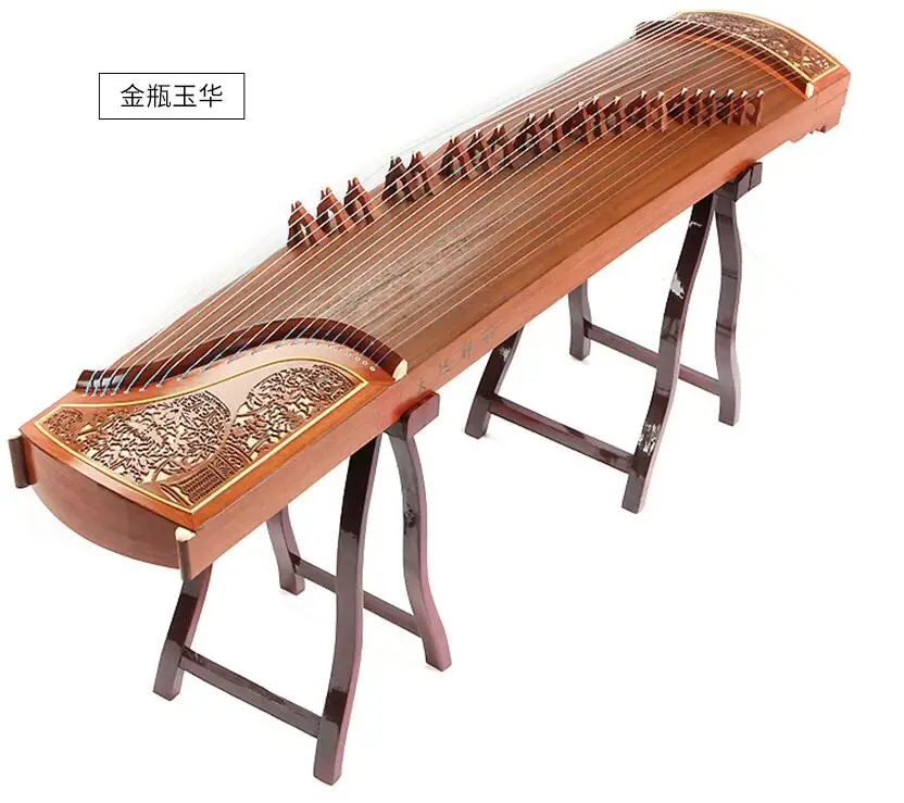 Профессиональный 21 струнный китайский zither белый сосна guzheng профессиональные копающиеся вставки solidwood Gu zheng zither - Цвет: model 2