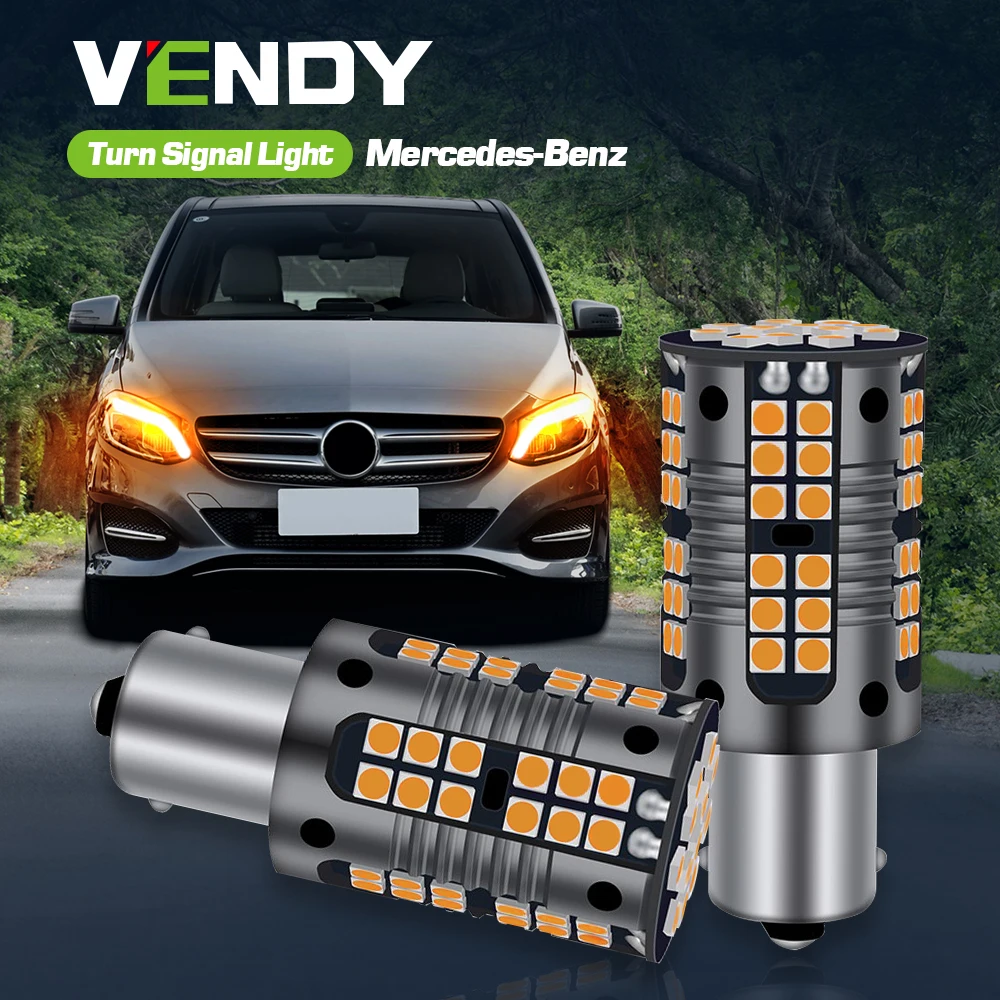 Светодиодный указатель поворота Canbus PY21W BAU15S лампа для Mercedes Benz A B C класс W169 W176 W246 W242