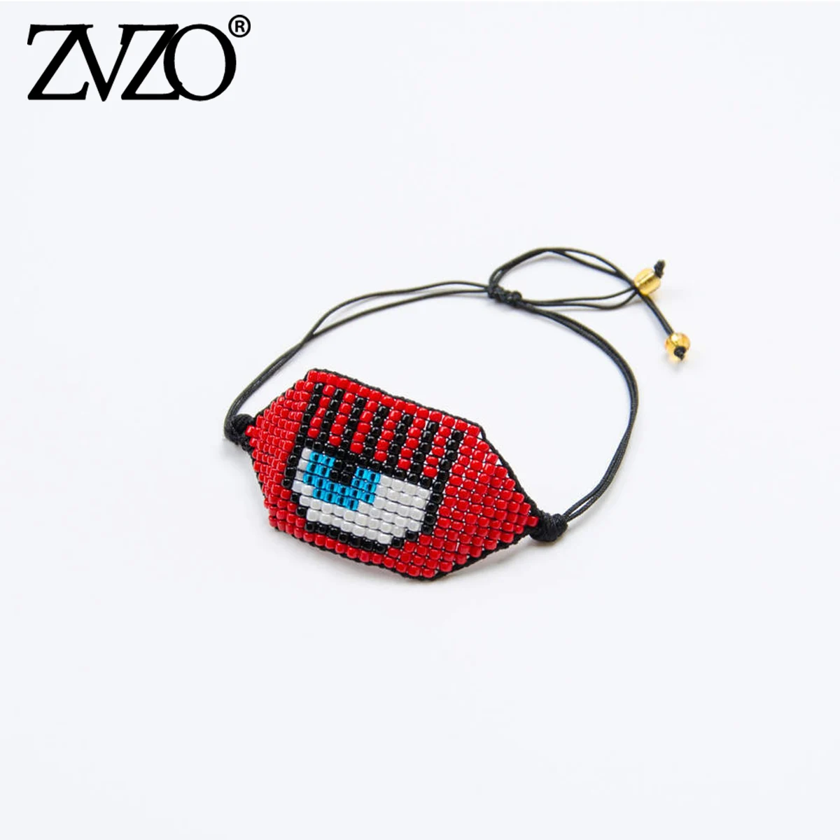 ZVZO браслет evil eye Delica MIYUKI браслеты ювелирные изделия Красный Турецкий Дурной глаз Pulseras Кристалл для женщин кисточкой ручной подарок