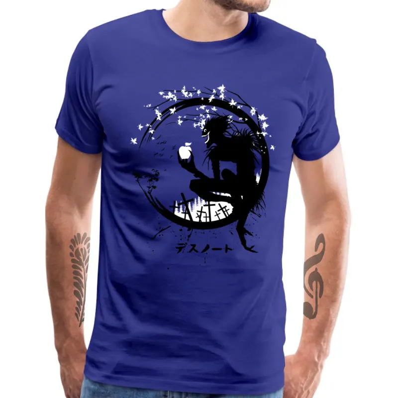 Circle_Note_545 Latest Men's T Shirt Round Neck Short Sleeve 100% Cotton Tops Shirts Casual Clothing Shirt Free Shipping Circle_Note_545 blue