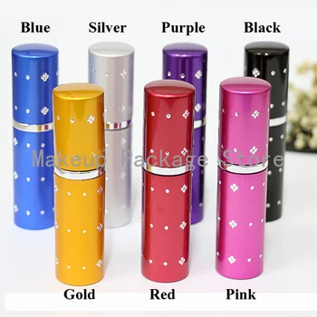 

5ml 10ml 20pcs Empty Hot Pump Perfume Bottle Aluminum Glass Anodized Compact Parfum Atomiser Fragrance Mini Spray Scent-bottle